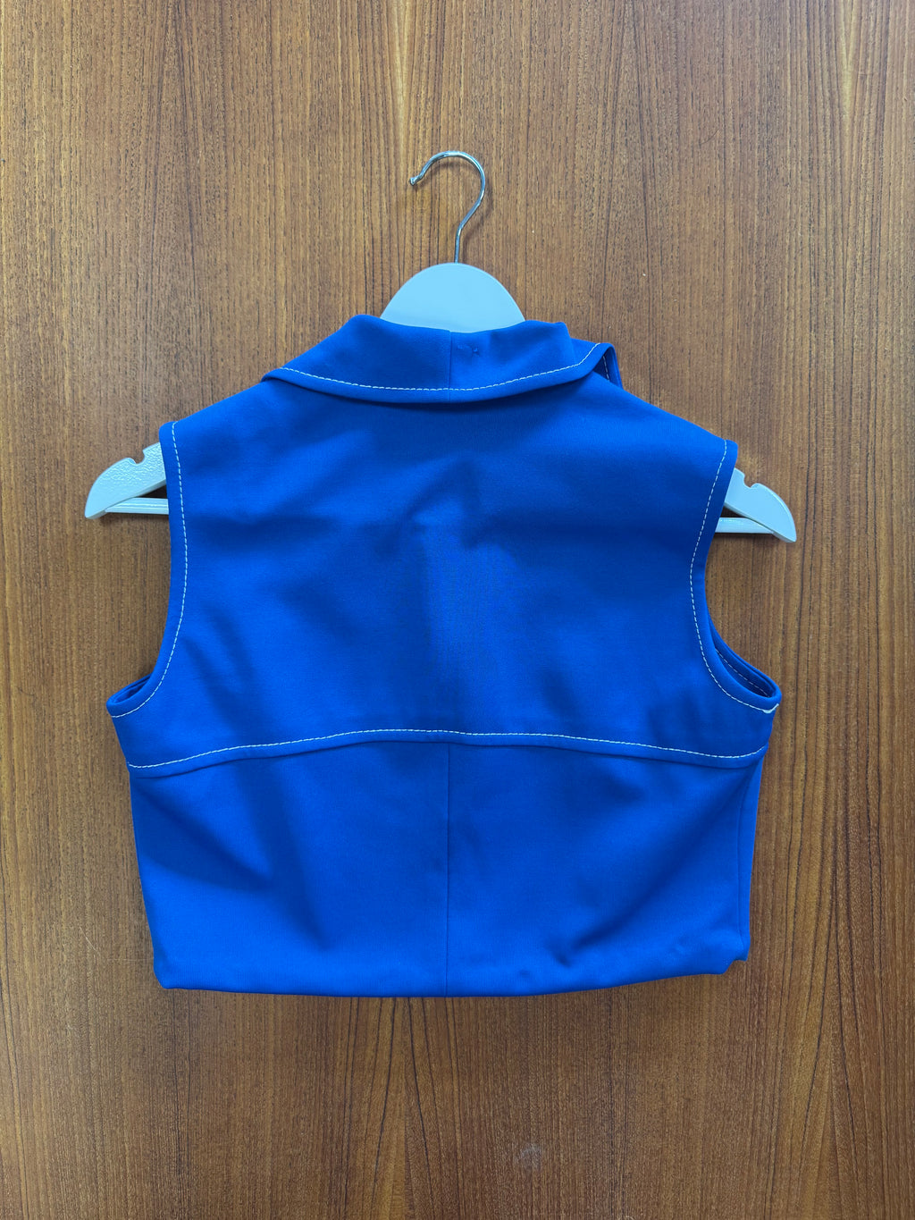 Blouse bleu 70s