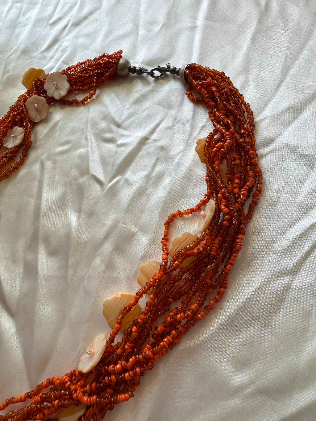 Collier orange 90s