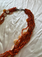 Collier orange 90s