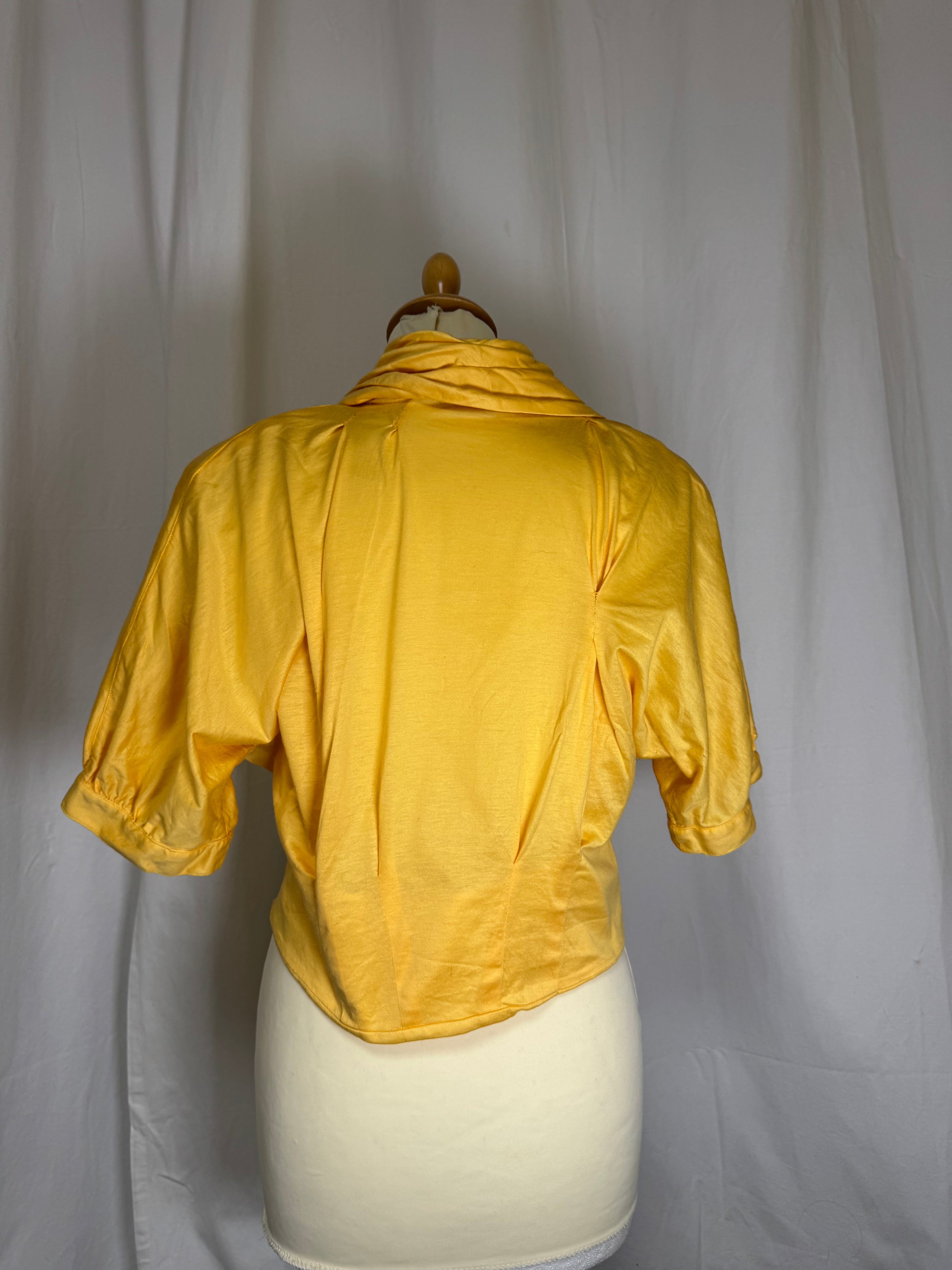 Blouse jaune 80s