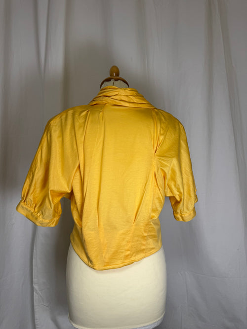 Blouse jaune 80s