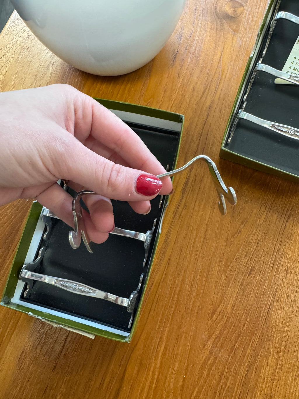 Porte-couteau en argent Christofle