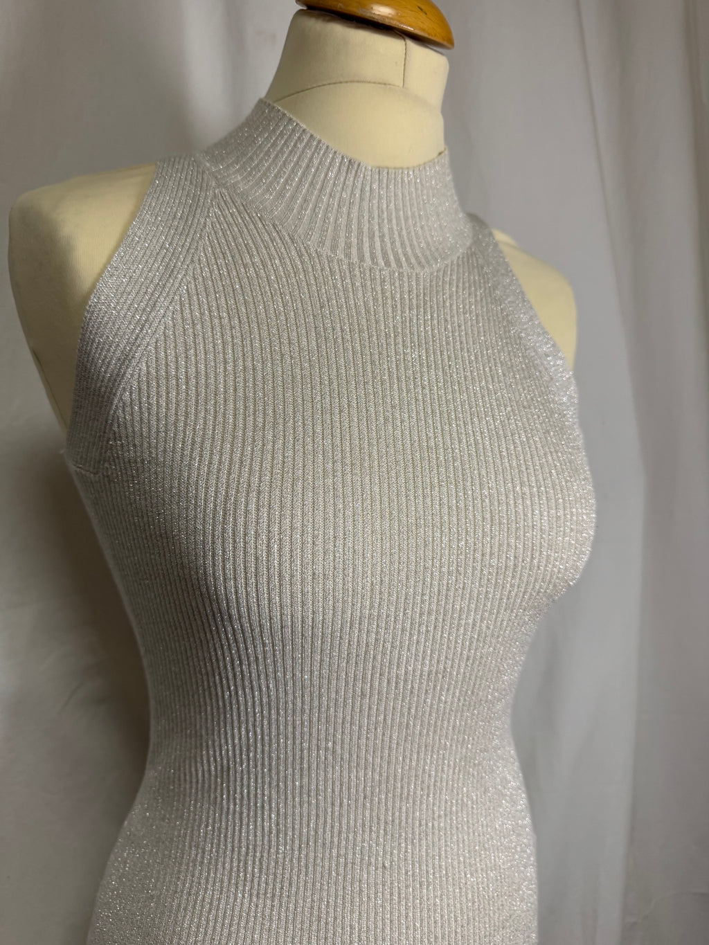 Pull argenté à paillette