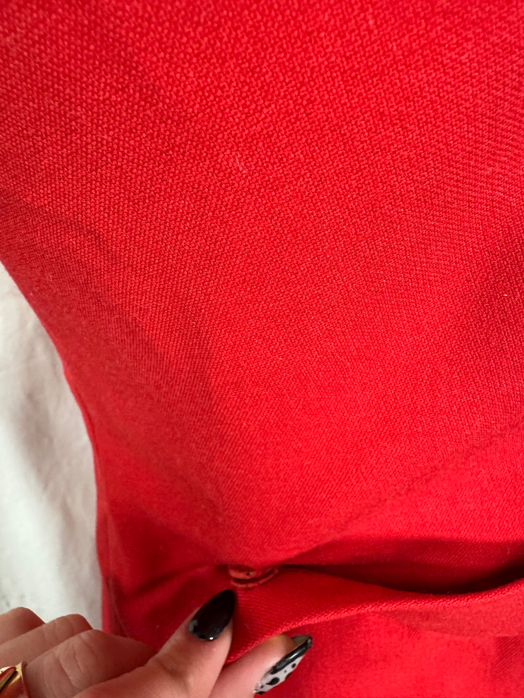 Robe rouge vintage 60s