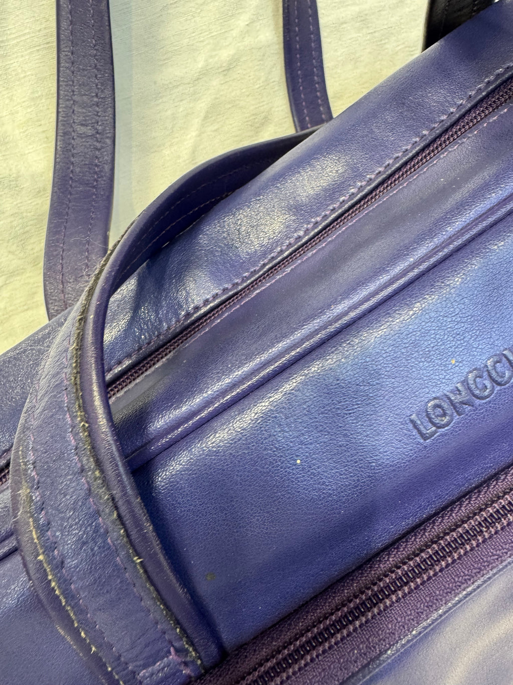Sac à main violet Longchamp