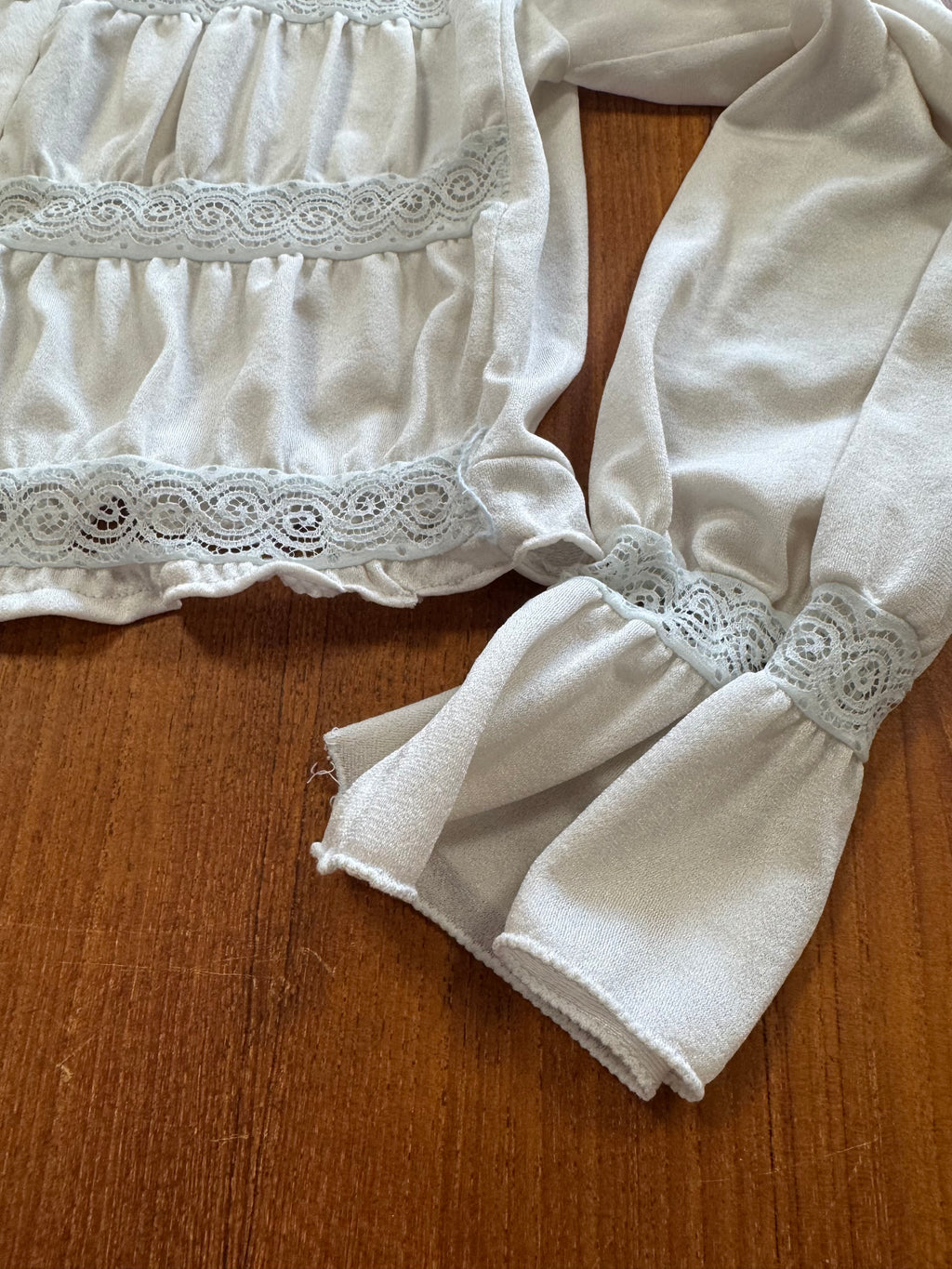 Blouse ajourée 70s
