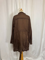 Robe courte marron