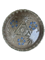 Plat de service en cristal