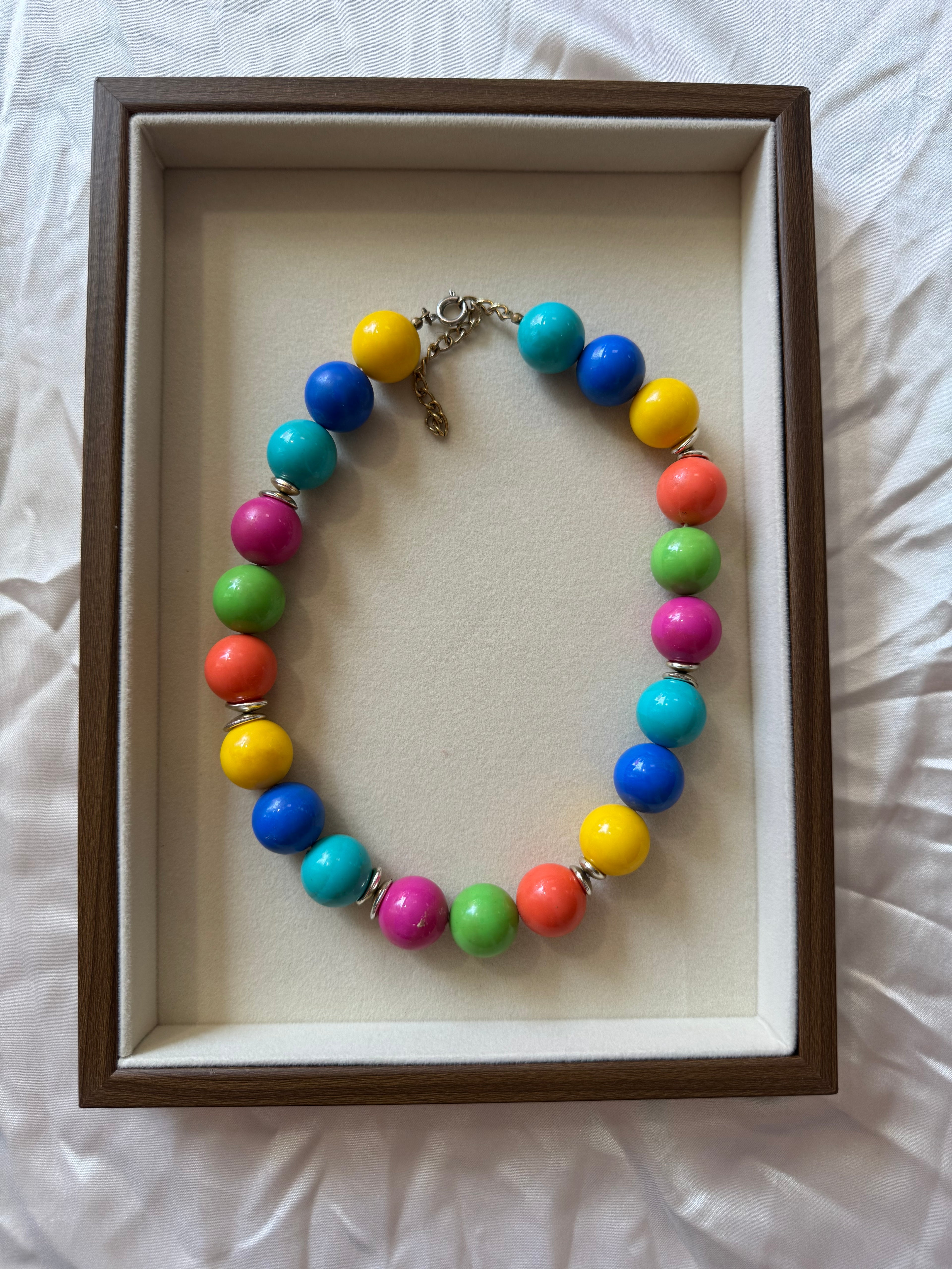 Collier multicolore 80s