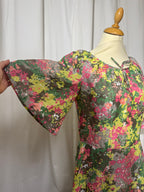 Robe à fleurs 70s