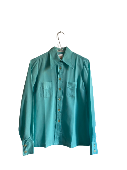 Chemise bleu 70s