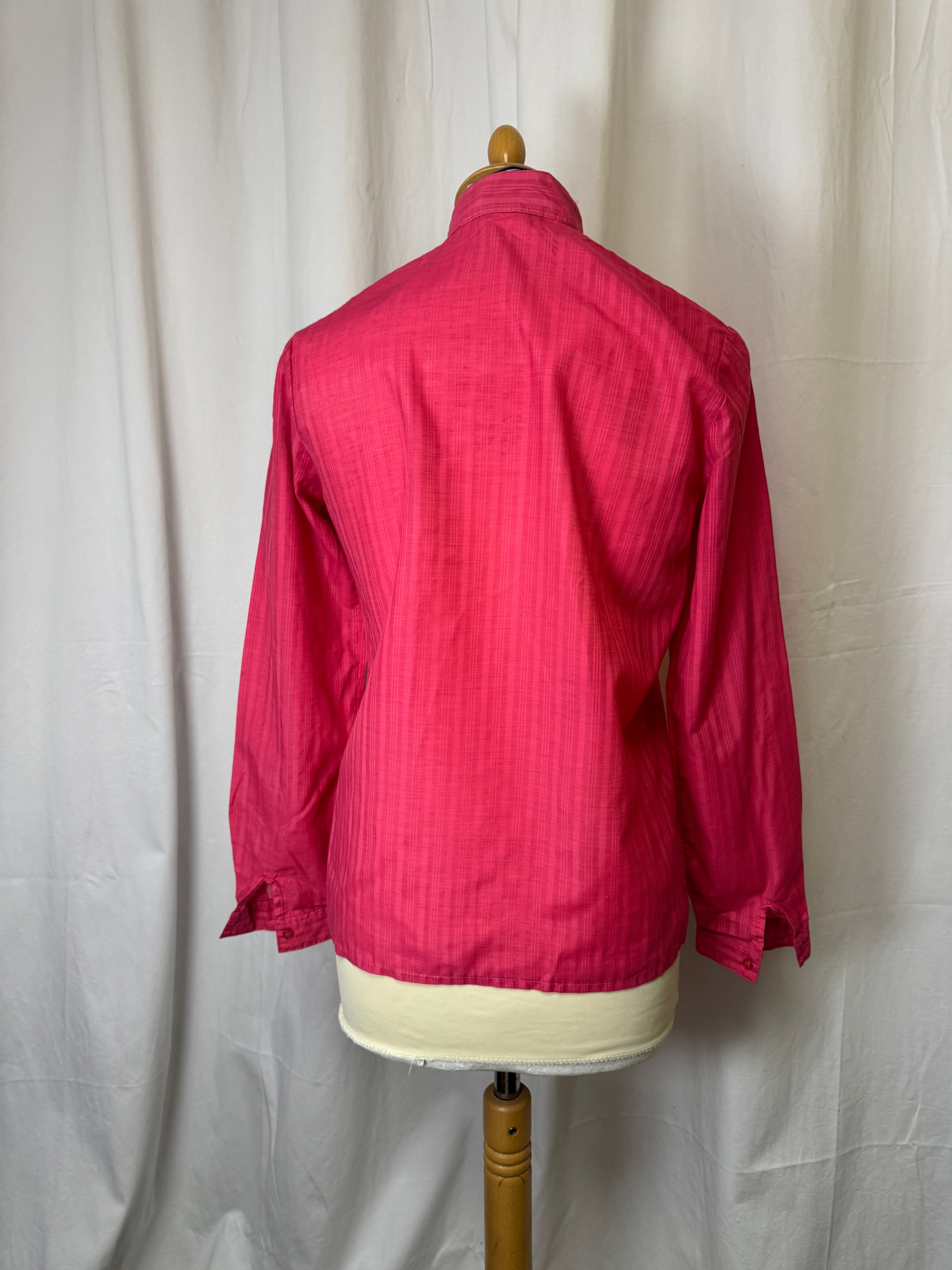 Chemise rose 80s