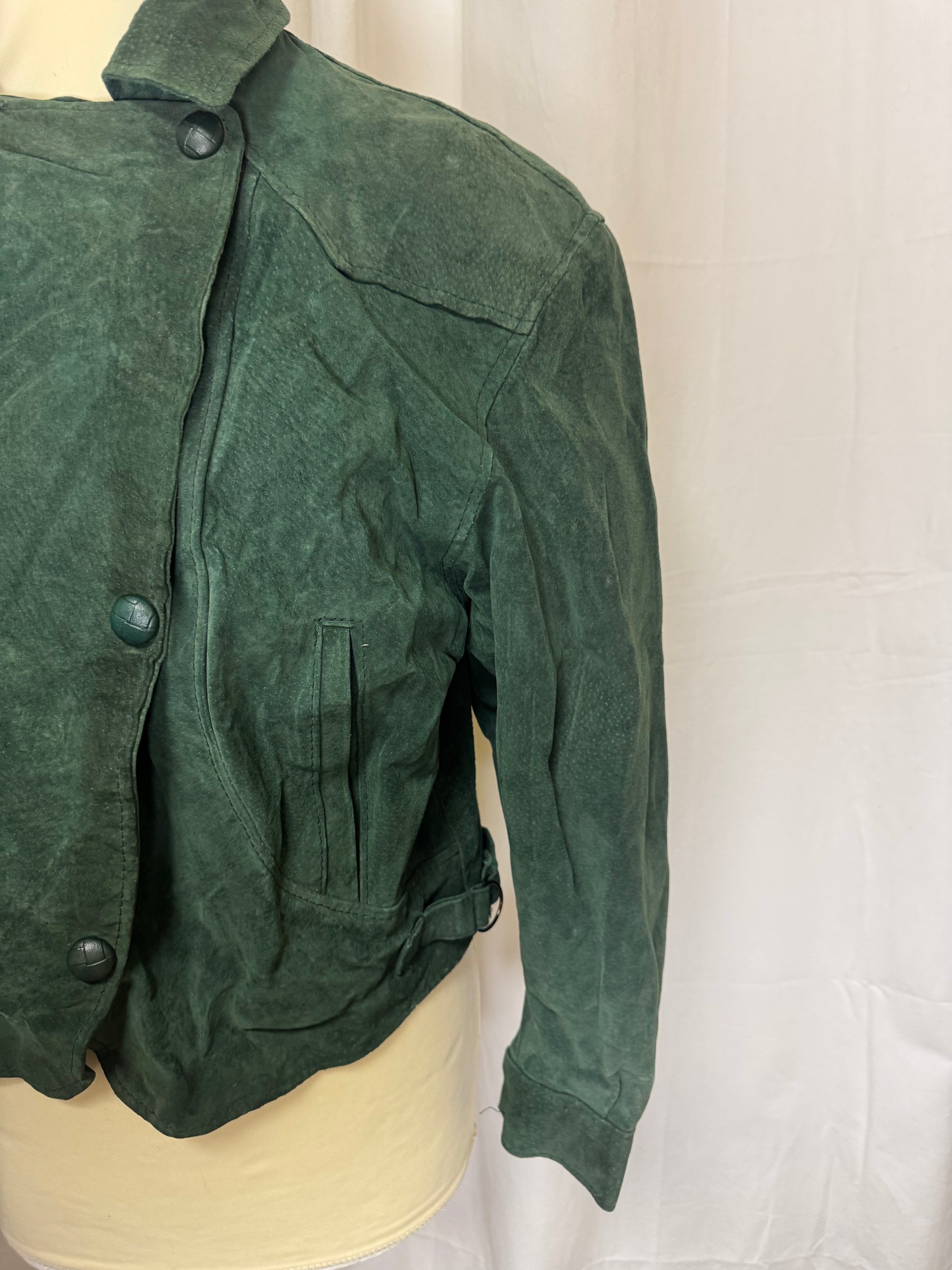 Veste courte verte 80s
