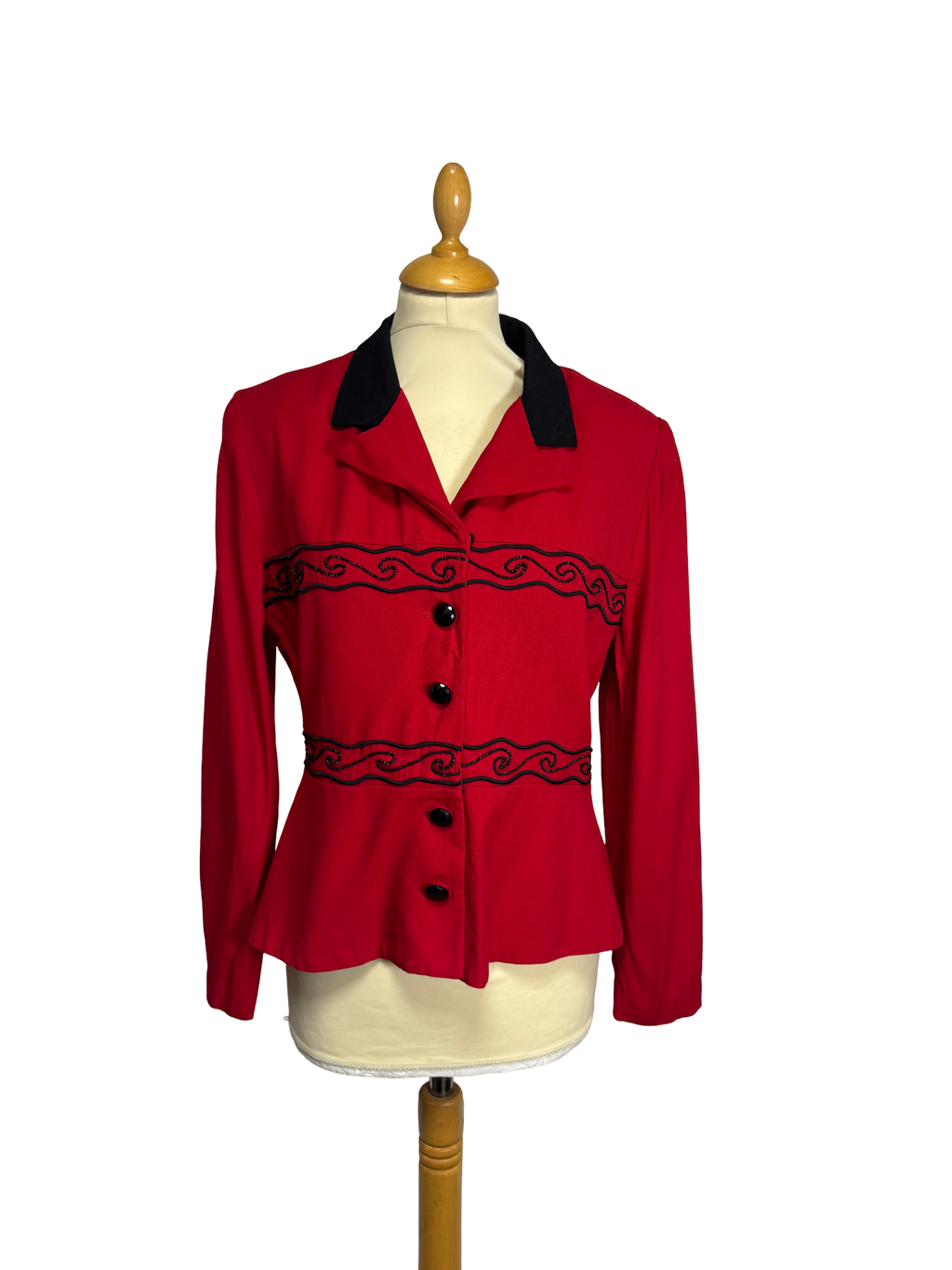 Chemise brodée rouge