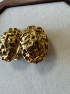Boucles d'oreilles à clip doré