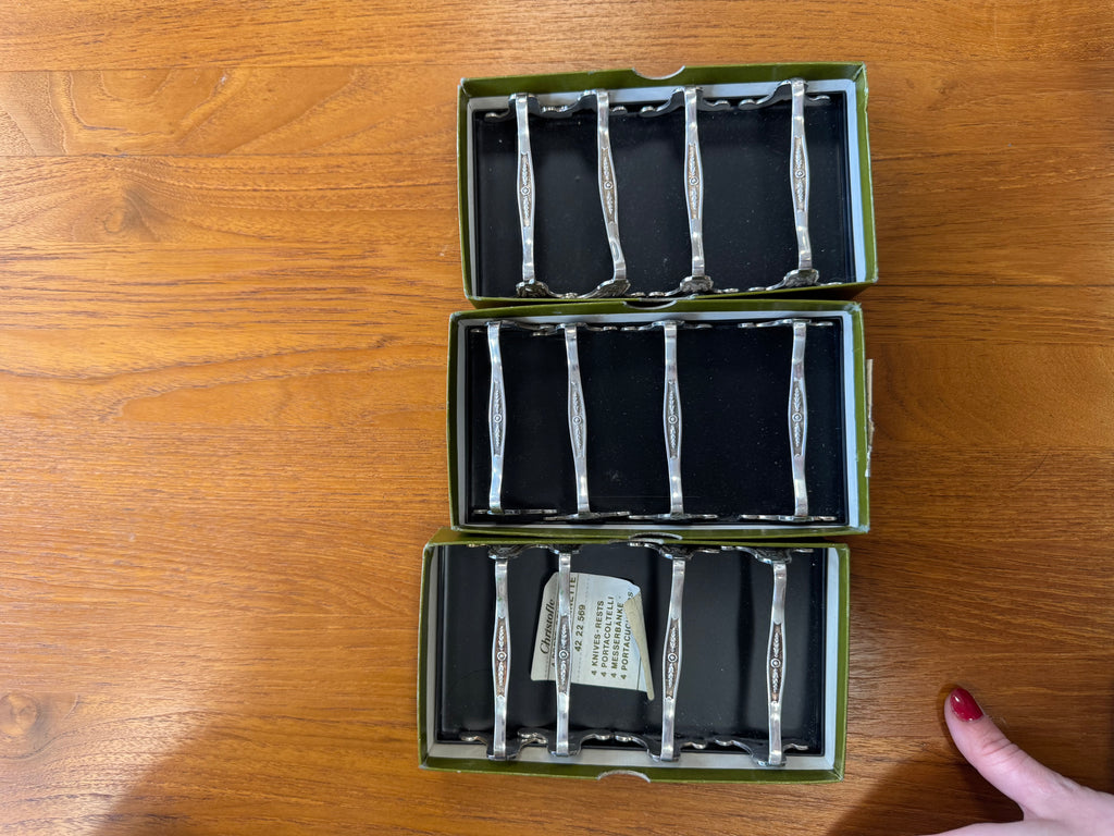 Porte-couteau en argent Christofle