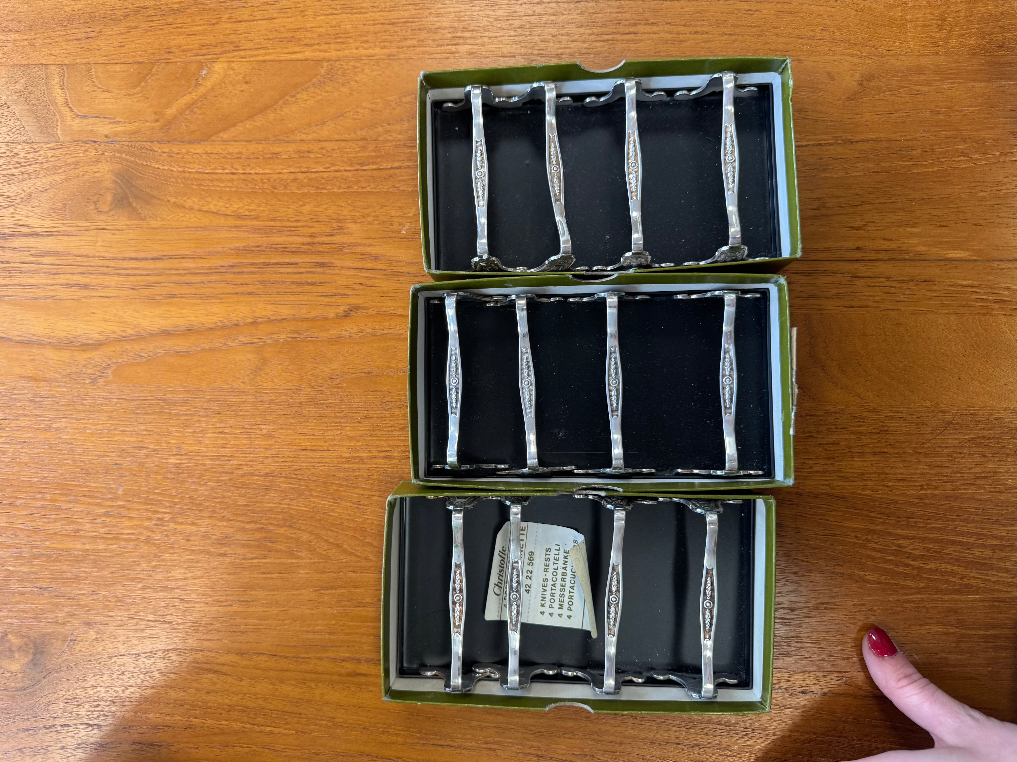 Porte-couteau en argent Christofle