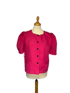 Chemise rose 80s