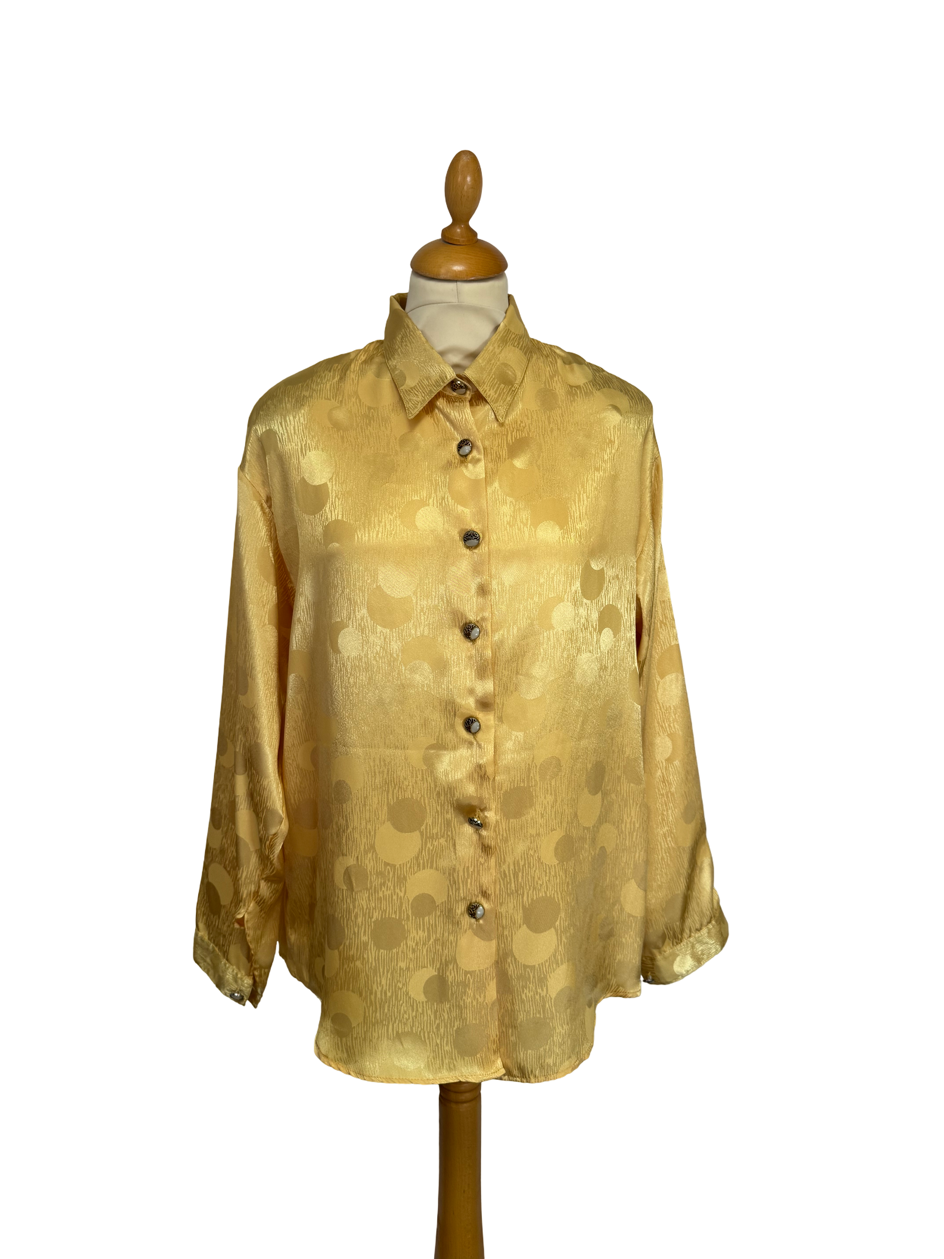 Chemise à motifs jaune