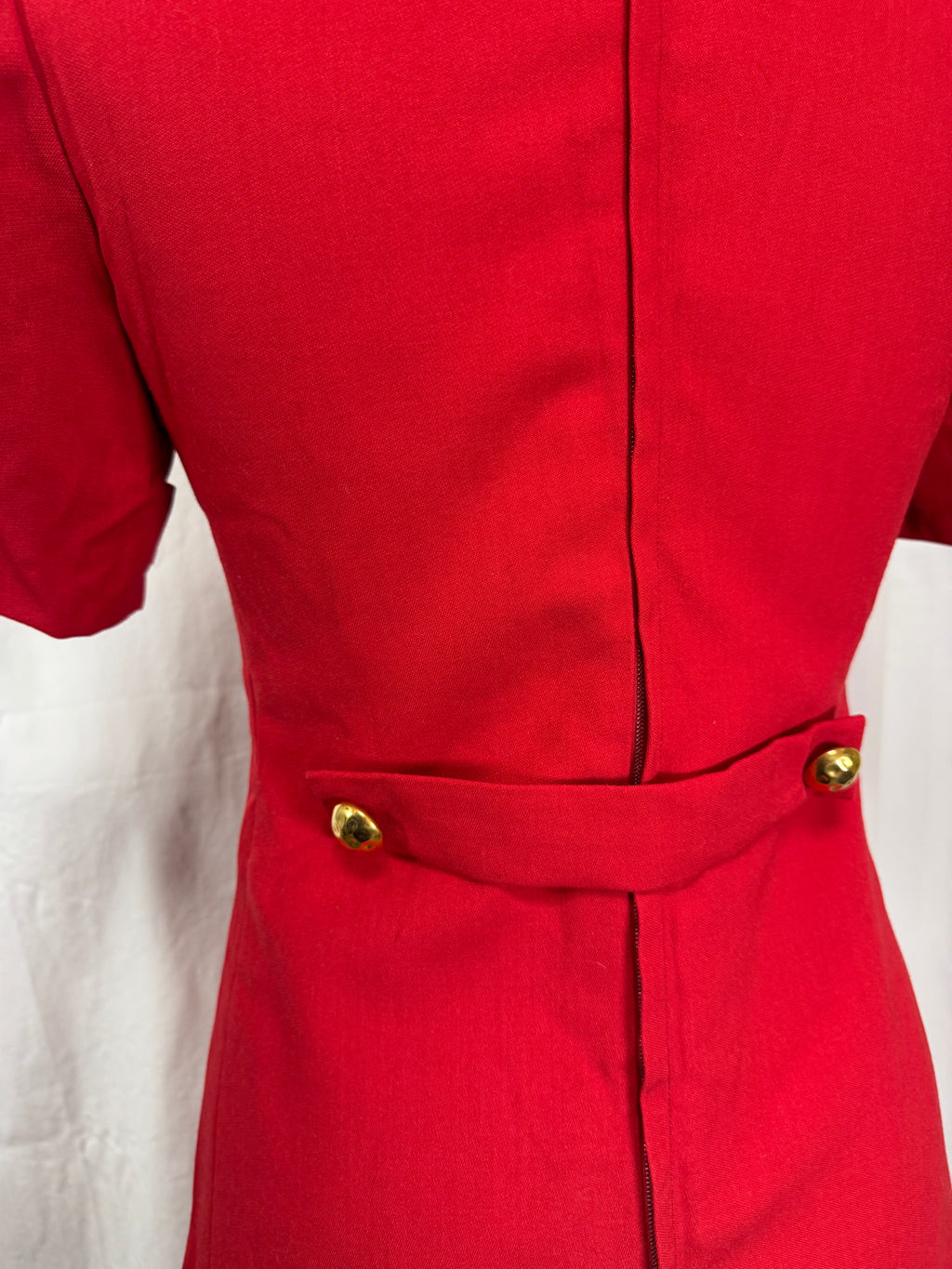 Robe rouge vintage 60s