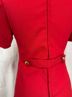 Robe rouge vintage 60s