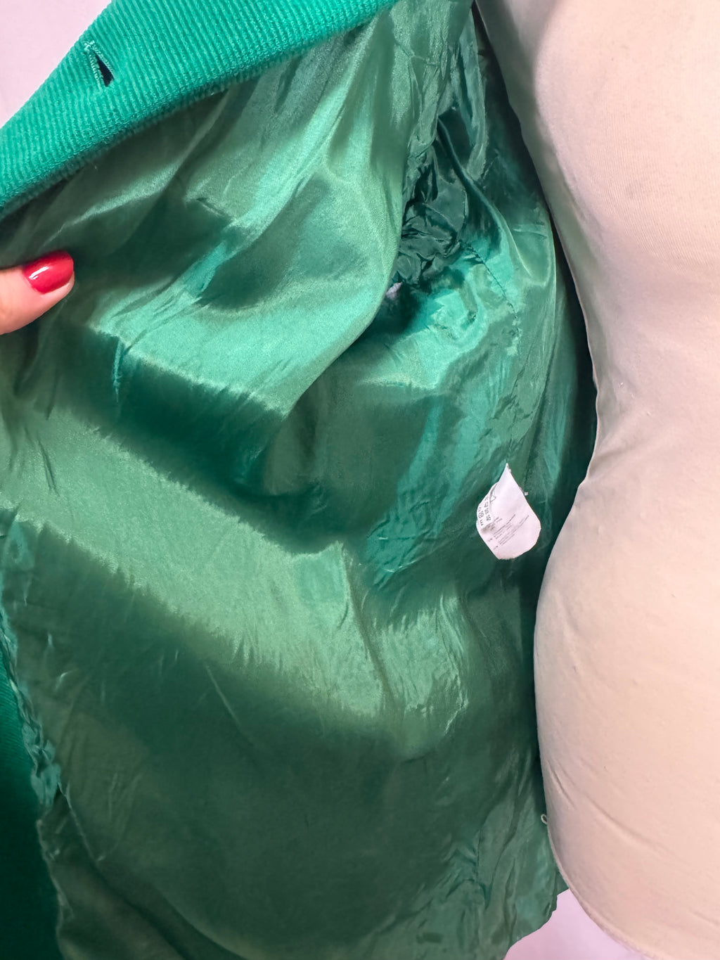 Veste en laine verte