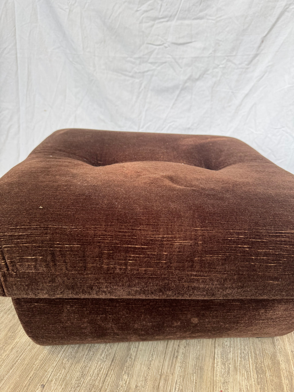 Pouf en velours