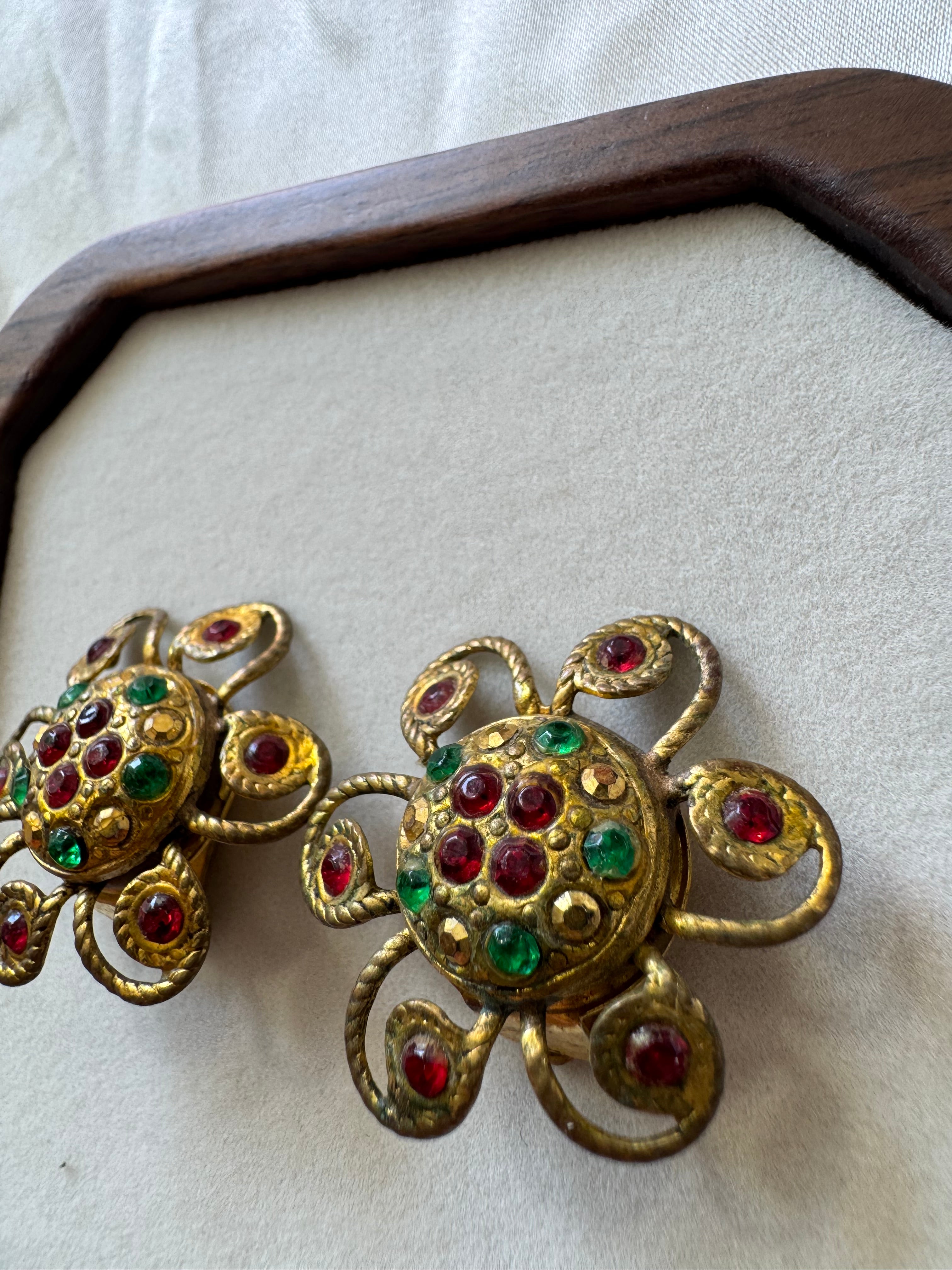 Boucles d’oreilles fleurs