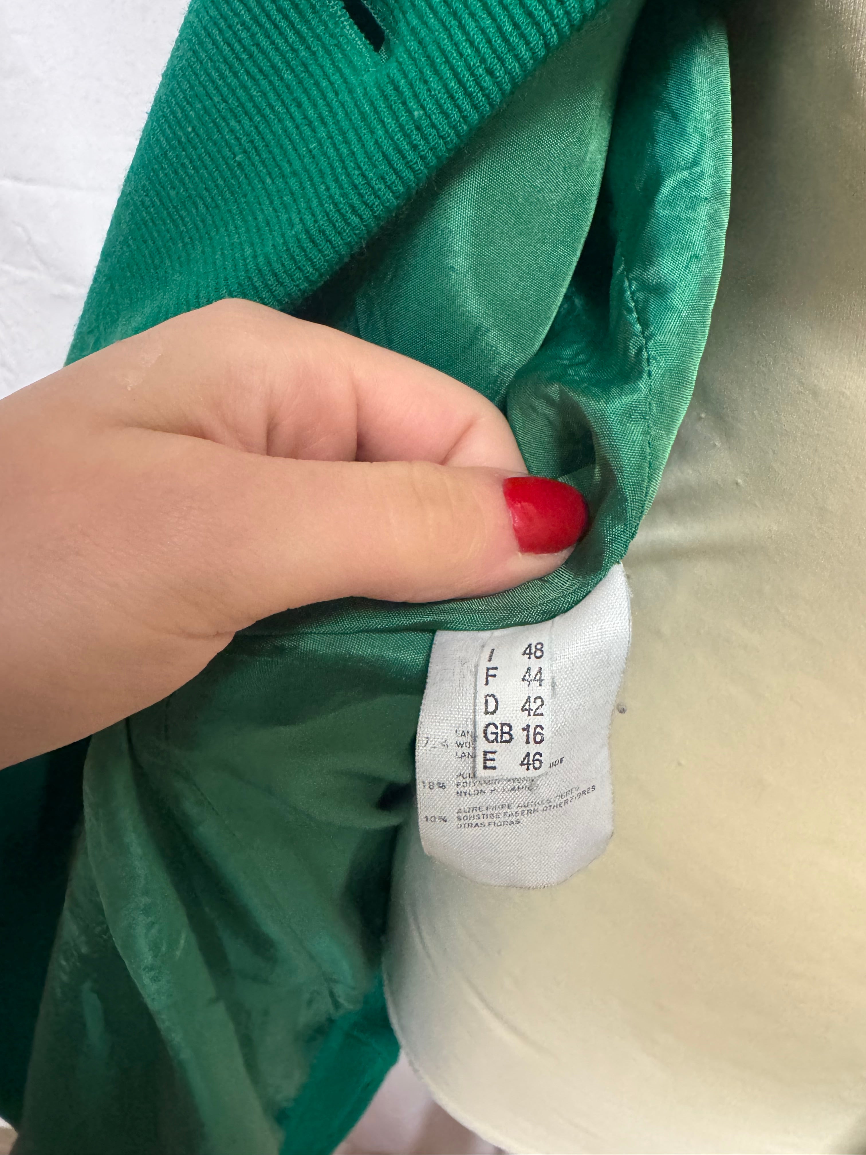 Veste en laine verte