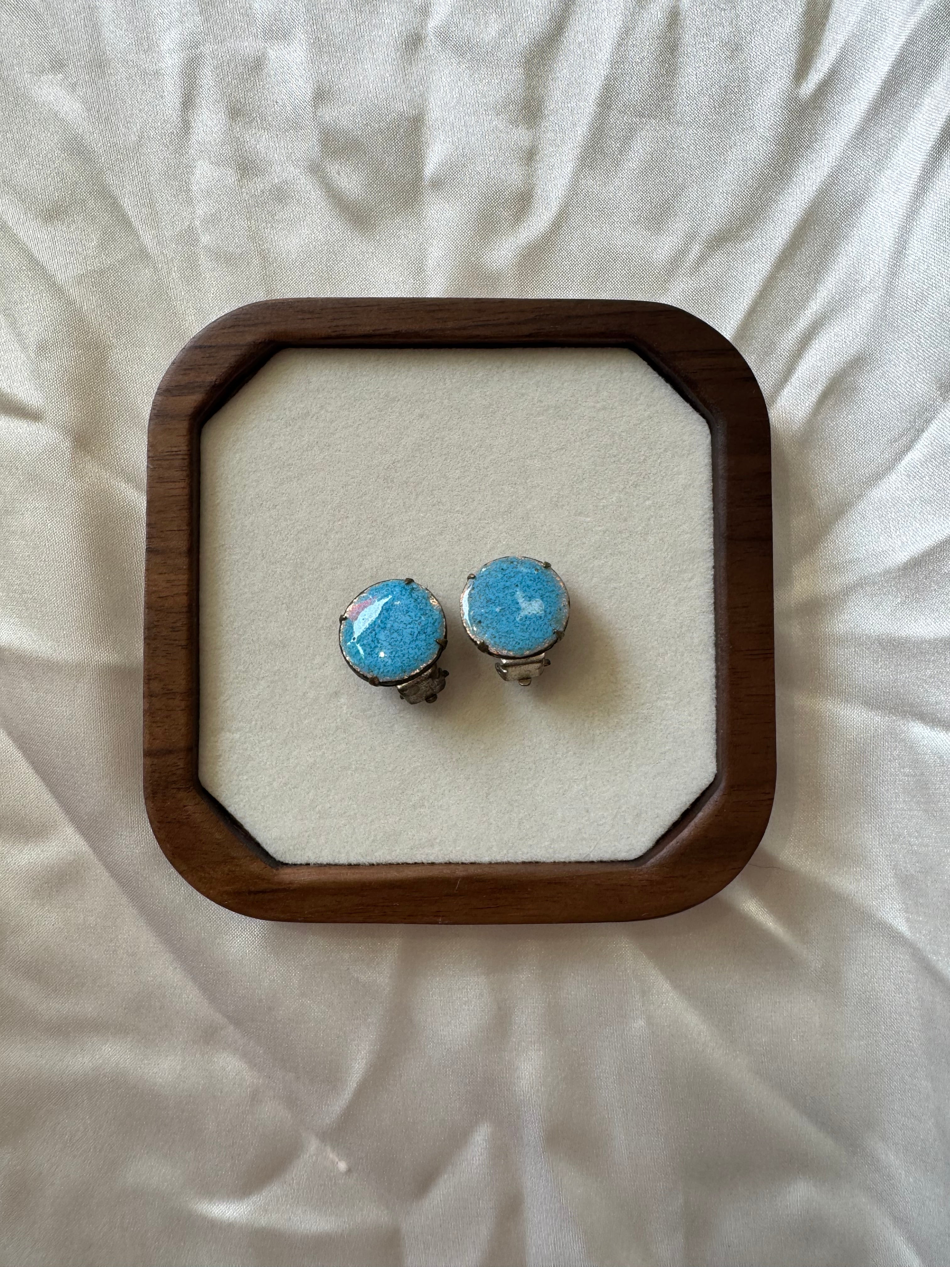 Boucles d’oreilles bleu