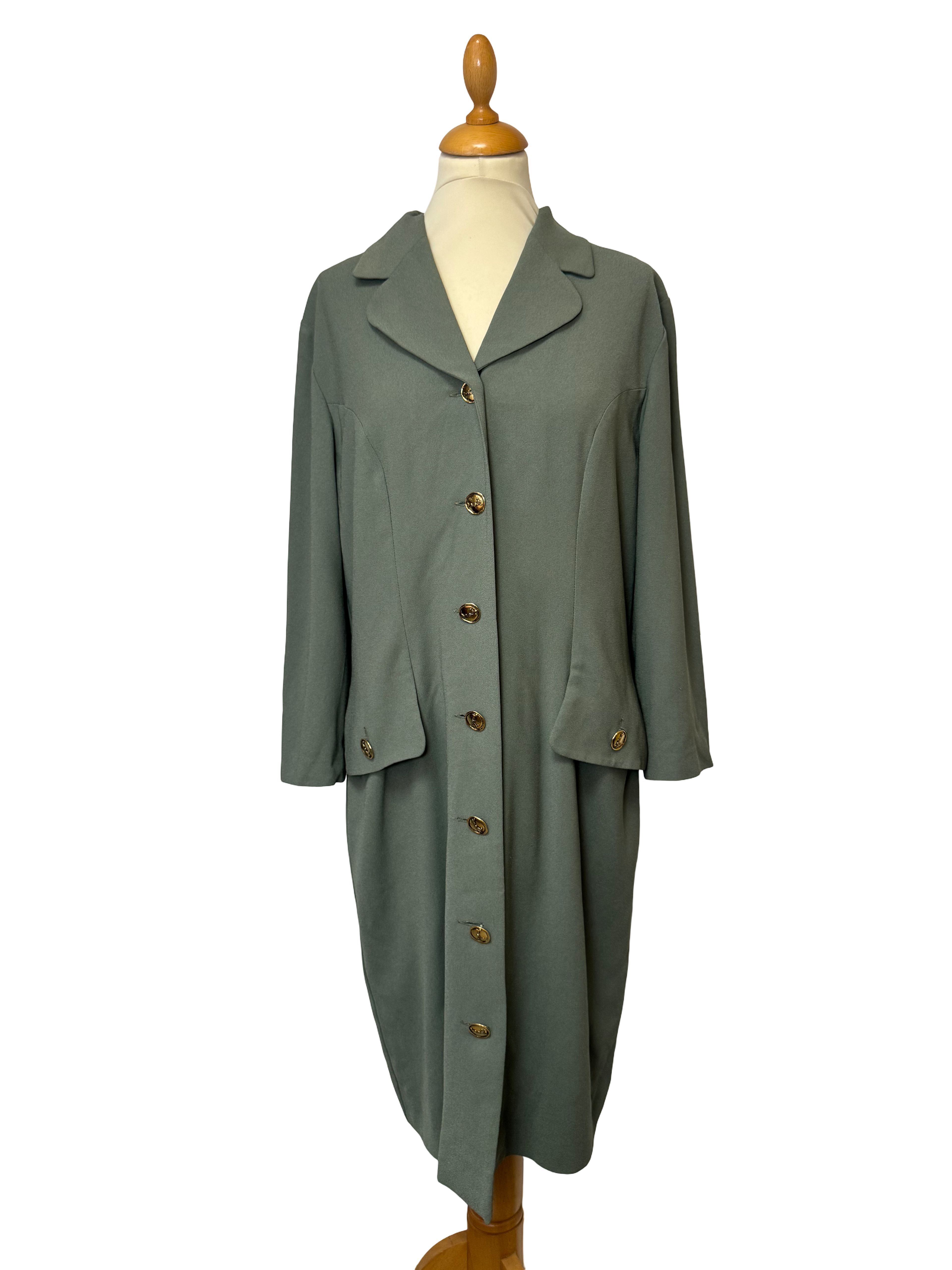 Robe longue kaki