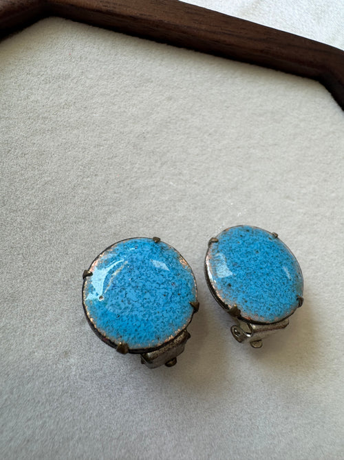 Boucles d’oreilles bleu