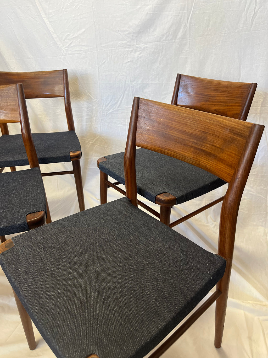 Chaises scandinaves en teck 1970
