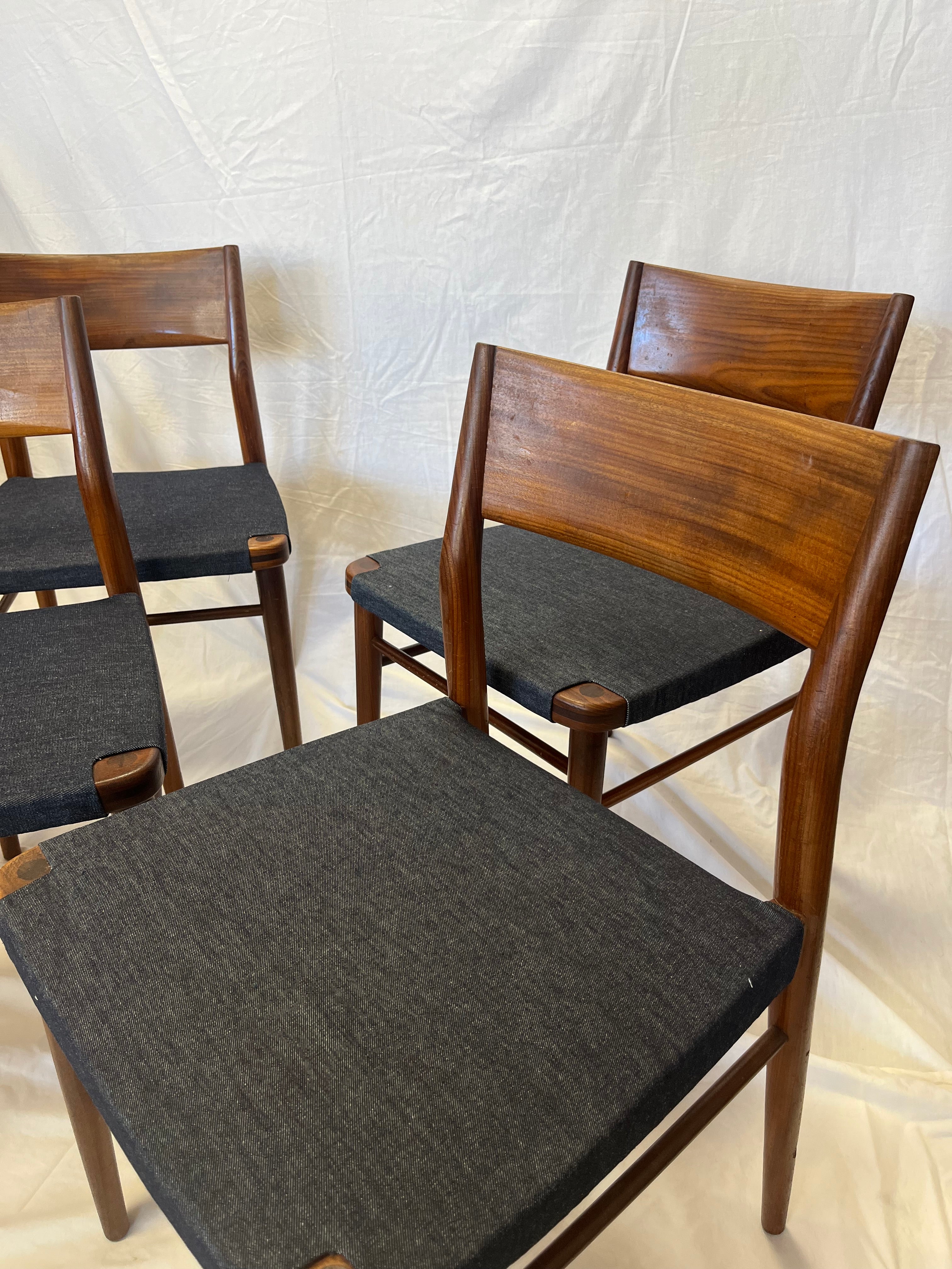 Chaises scandinaves en teck 1970