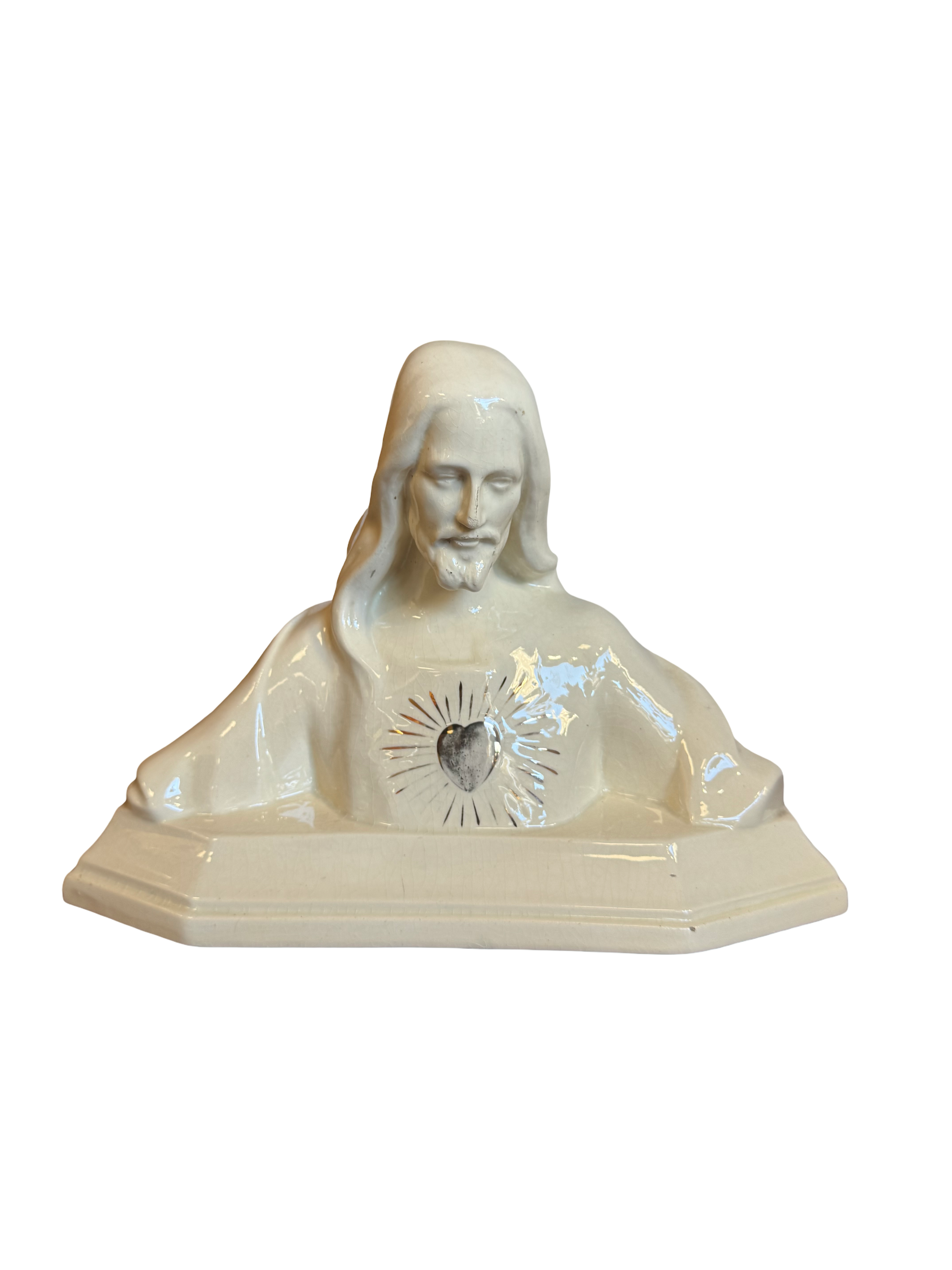 Jesus sacré cœur en céramique