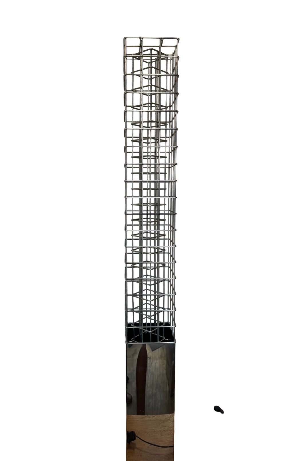 Lampe colonne en acier