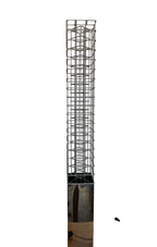 Lampe colonne en acier