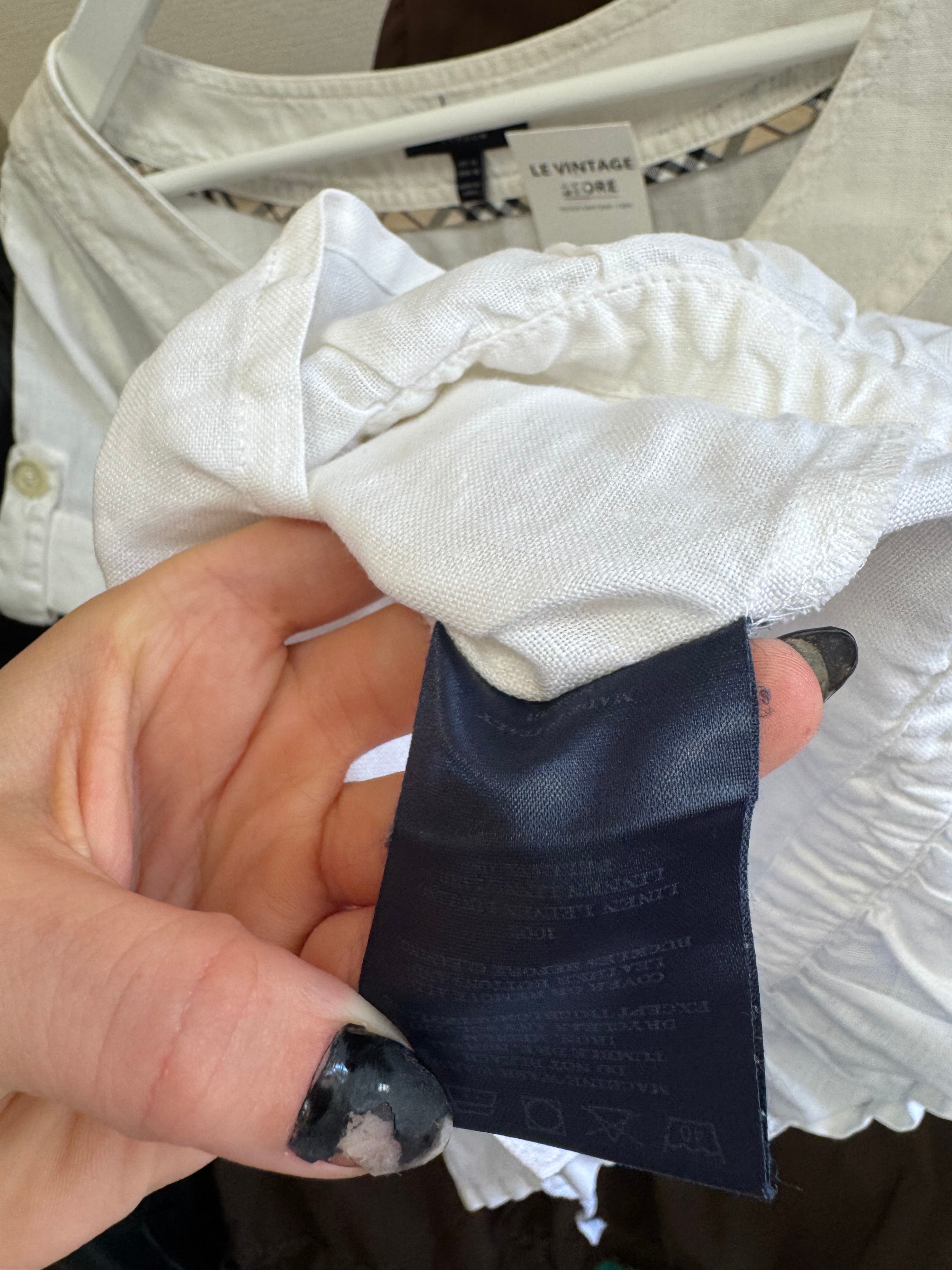 Chemise en lin Burberry