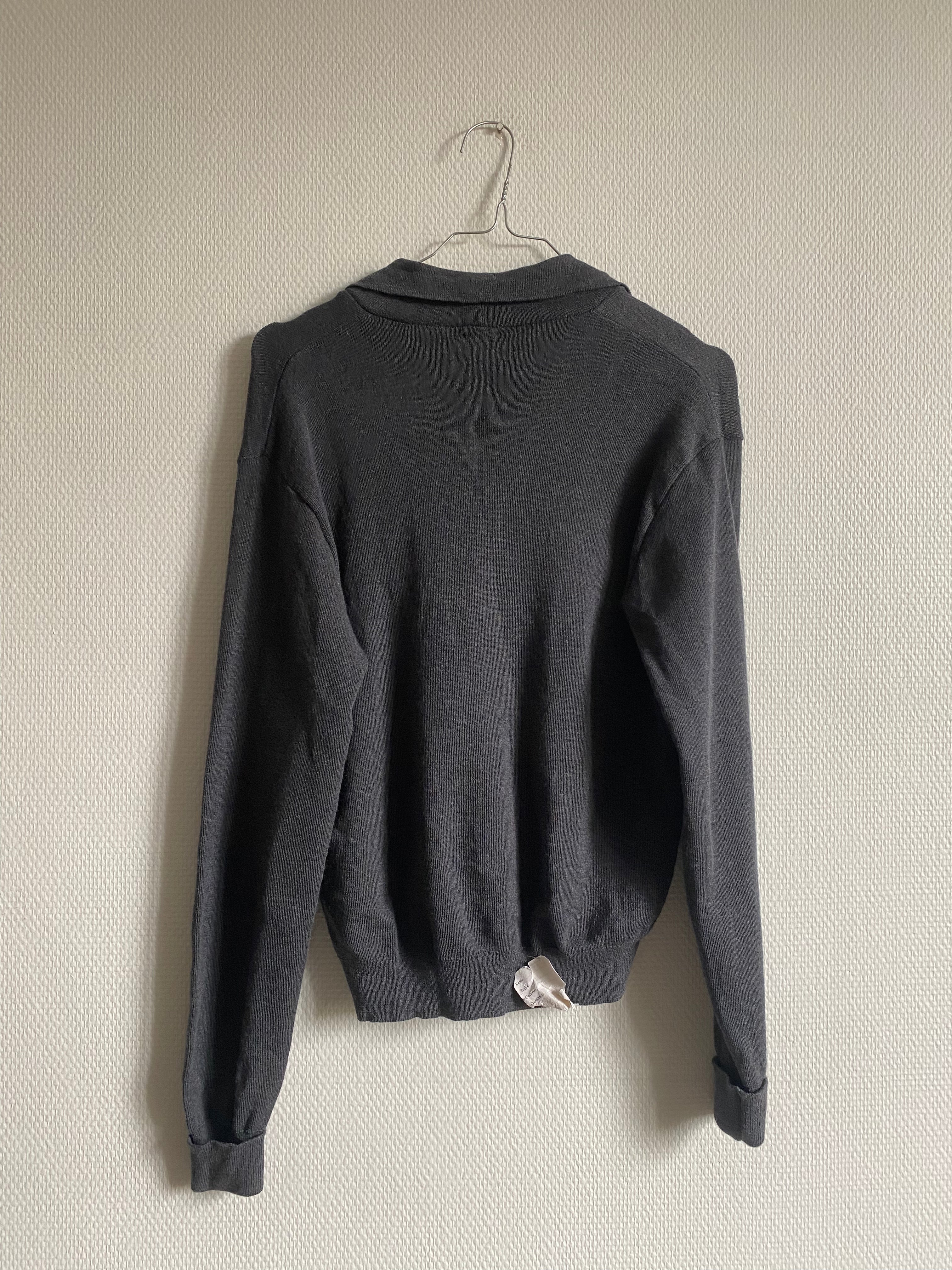 Gilet gris en laine