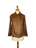 Veste marron col pointue