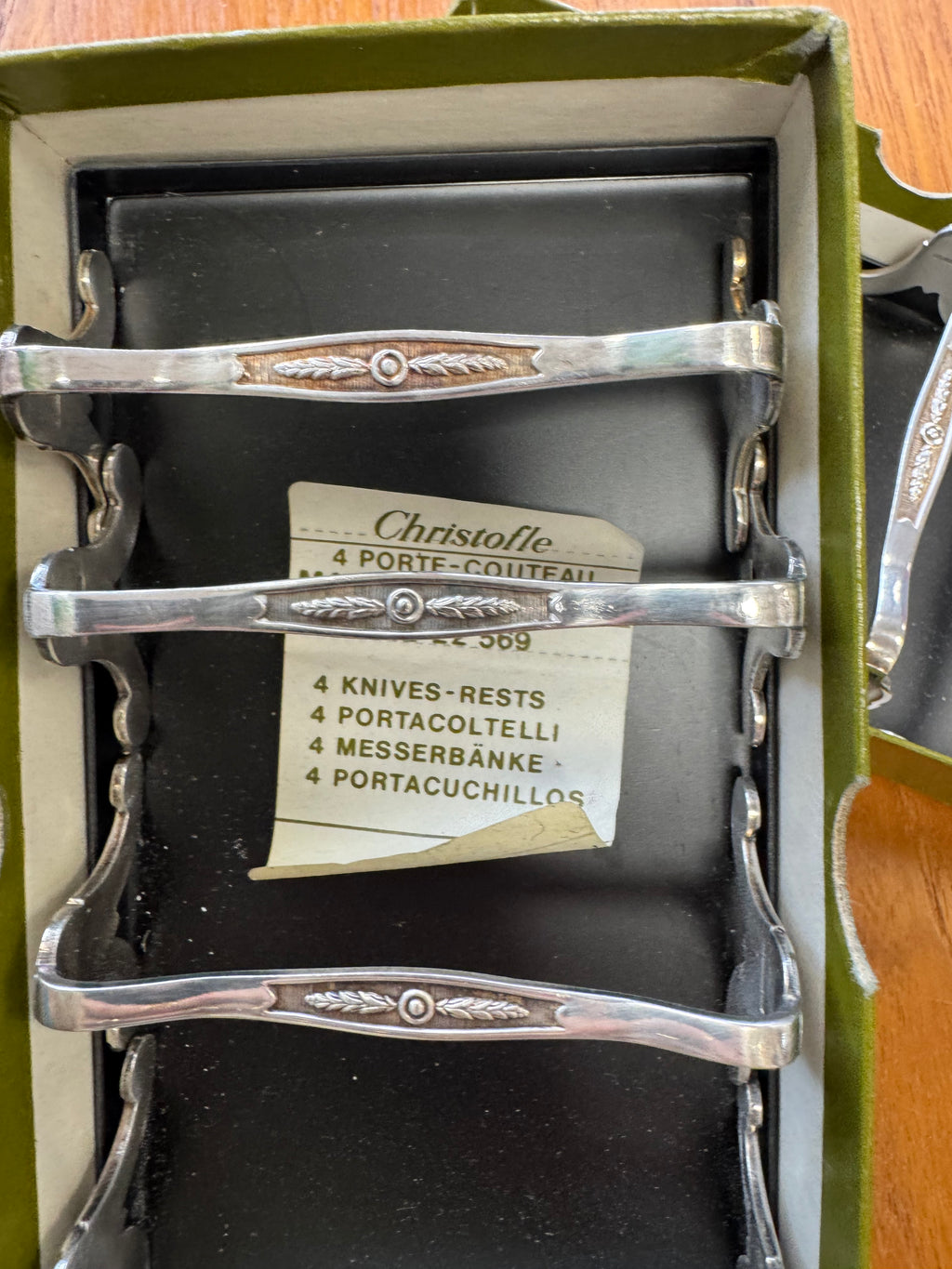 Porte-couteau en argent Christofle