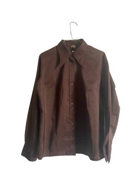 Chemise marron 70s