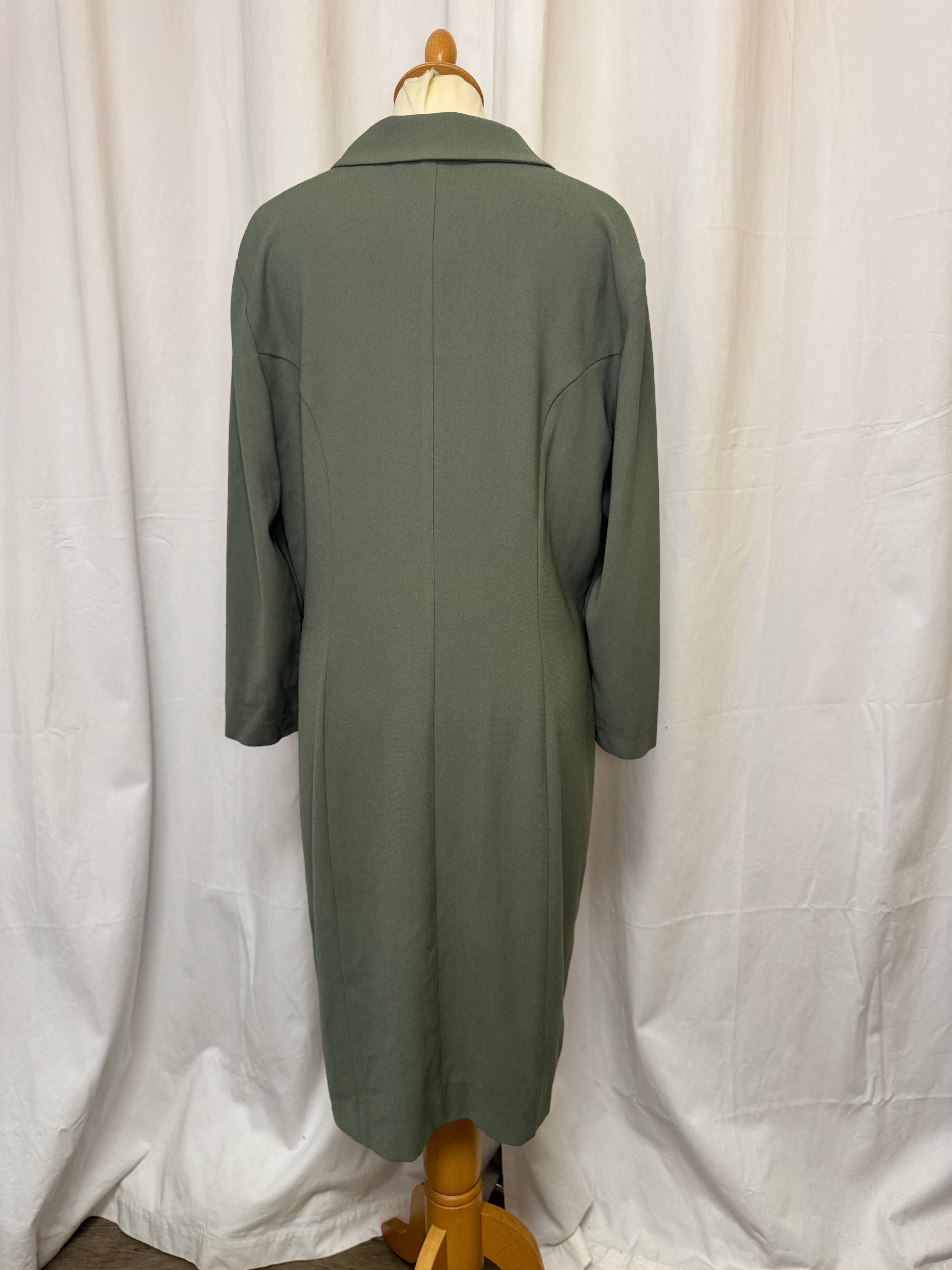 Robe longue kaki