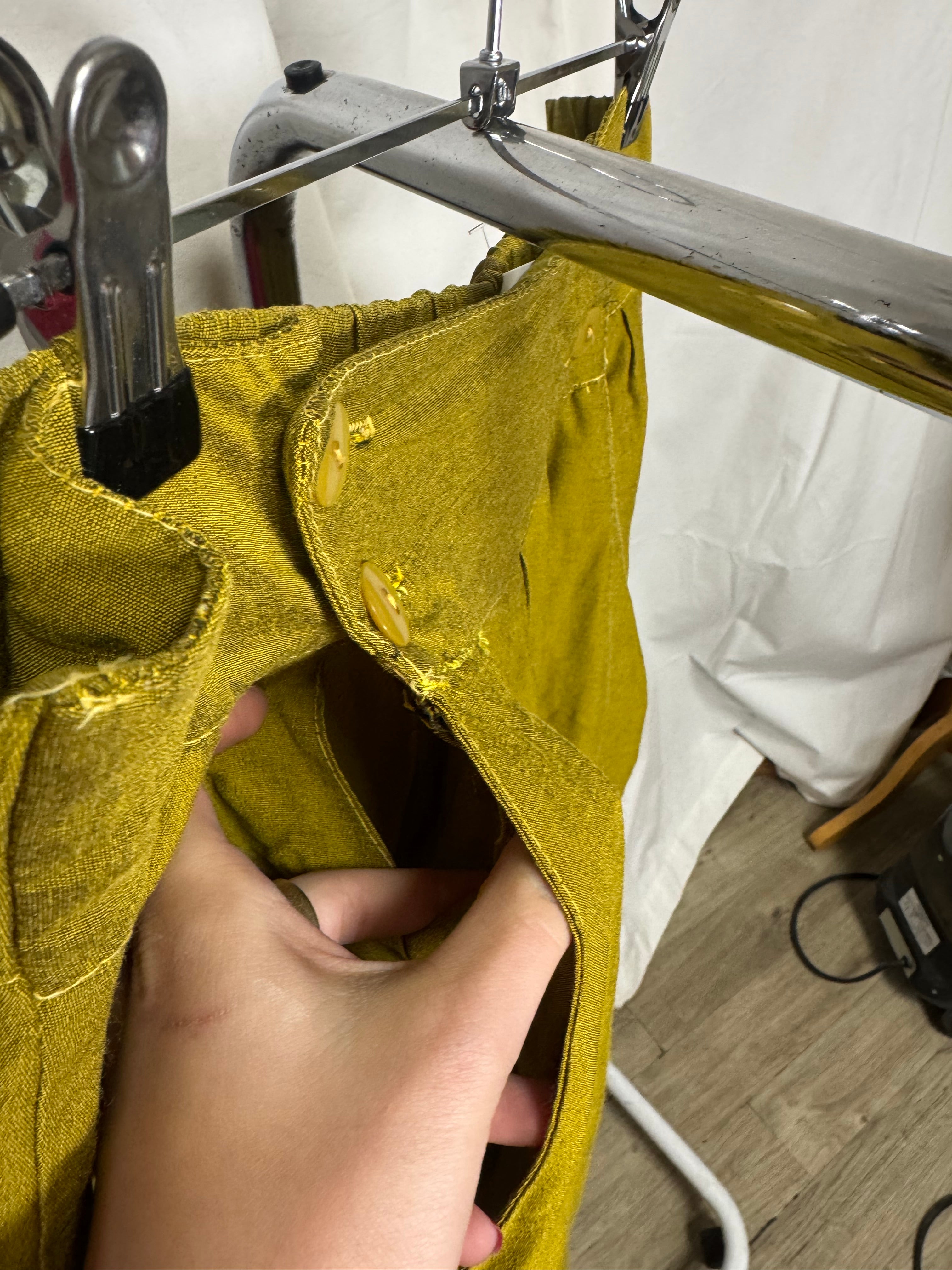 Pantalon large vert 80s