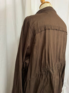 Robe courte marron