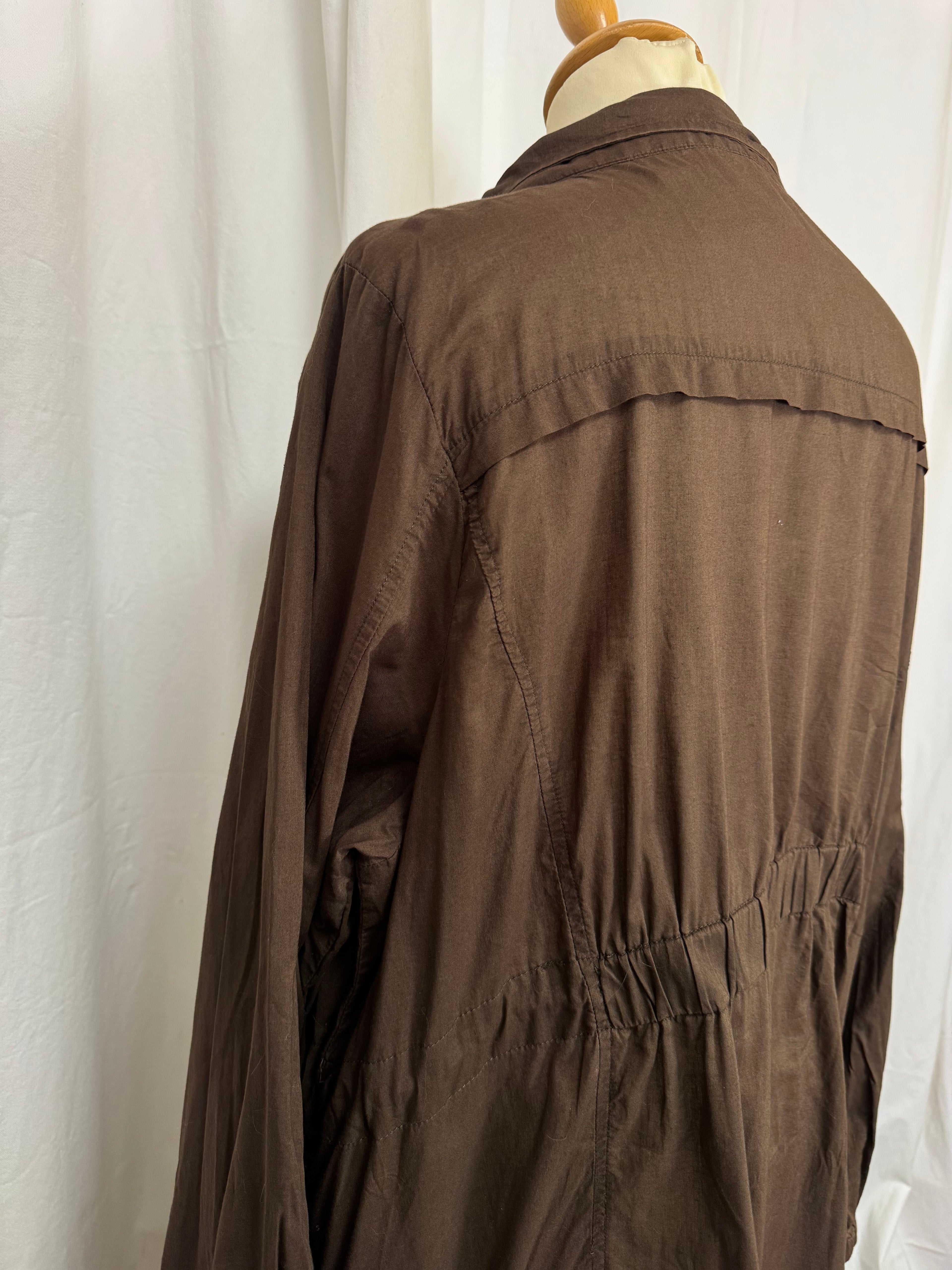 Robe courte marron