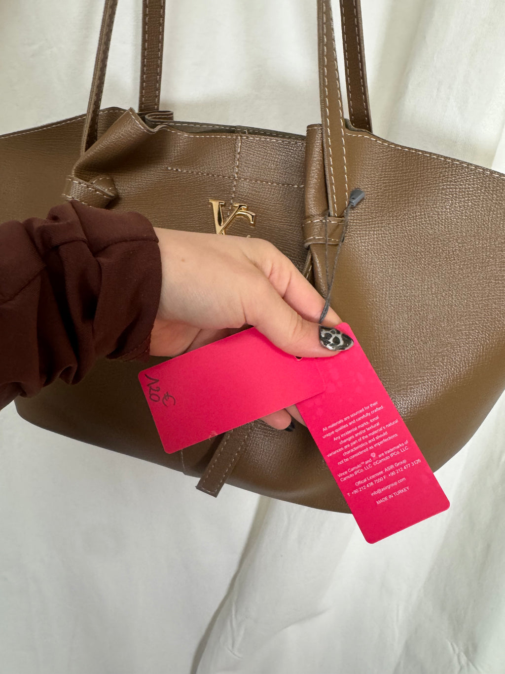 Sac à main marron Foggia Camuto