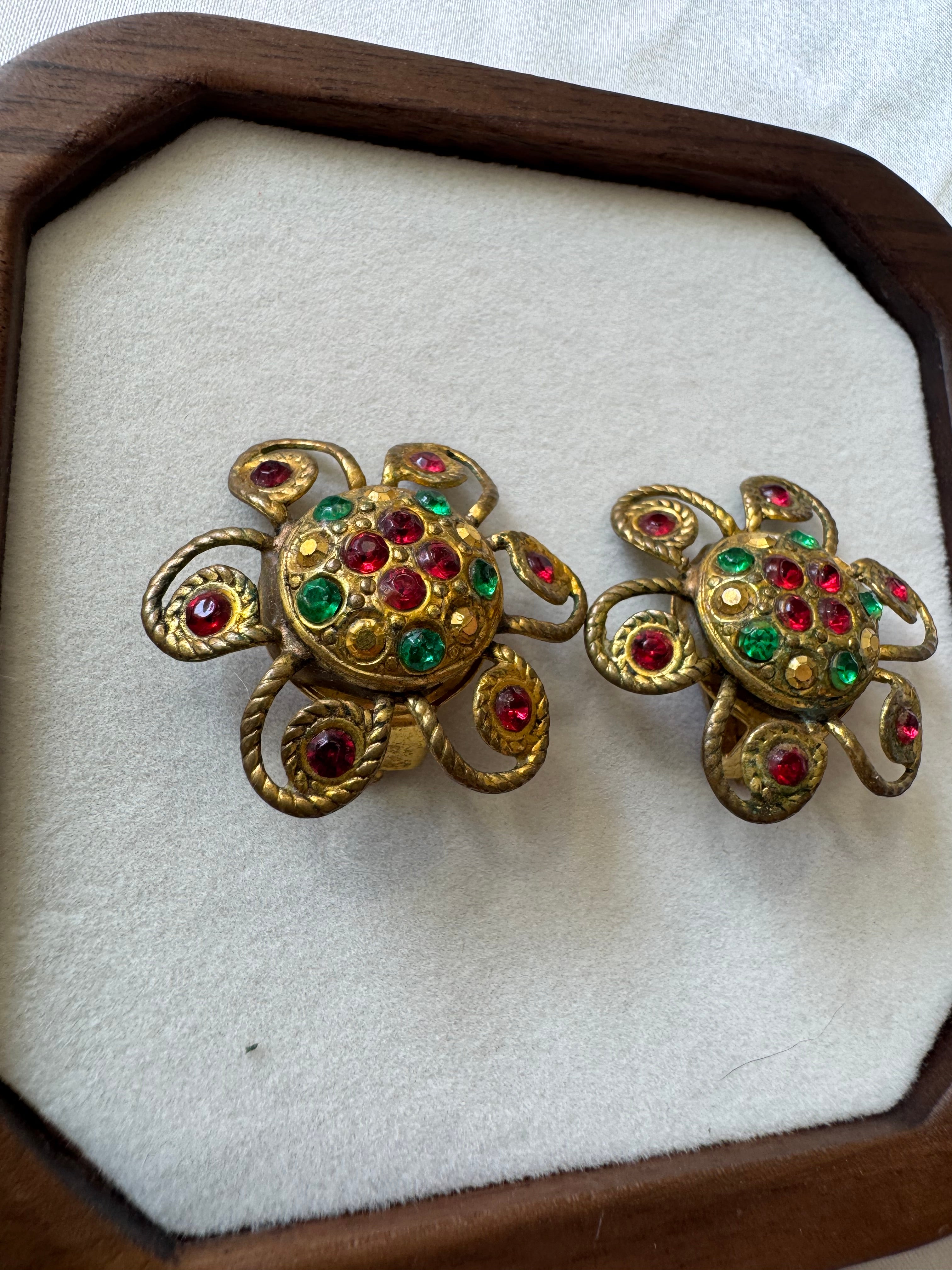 Boucles d’oreilles fleurs