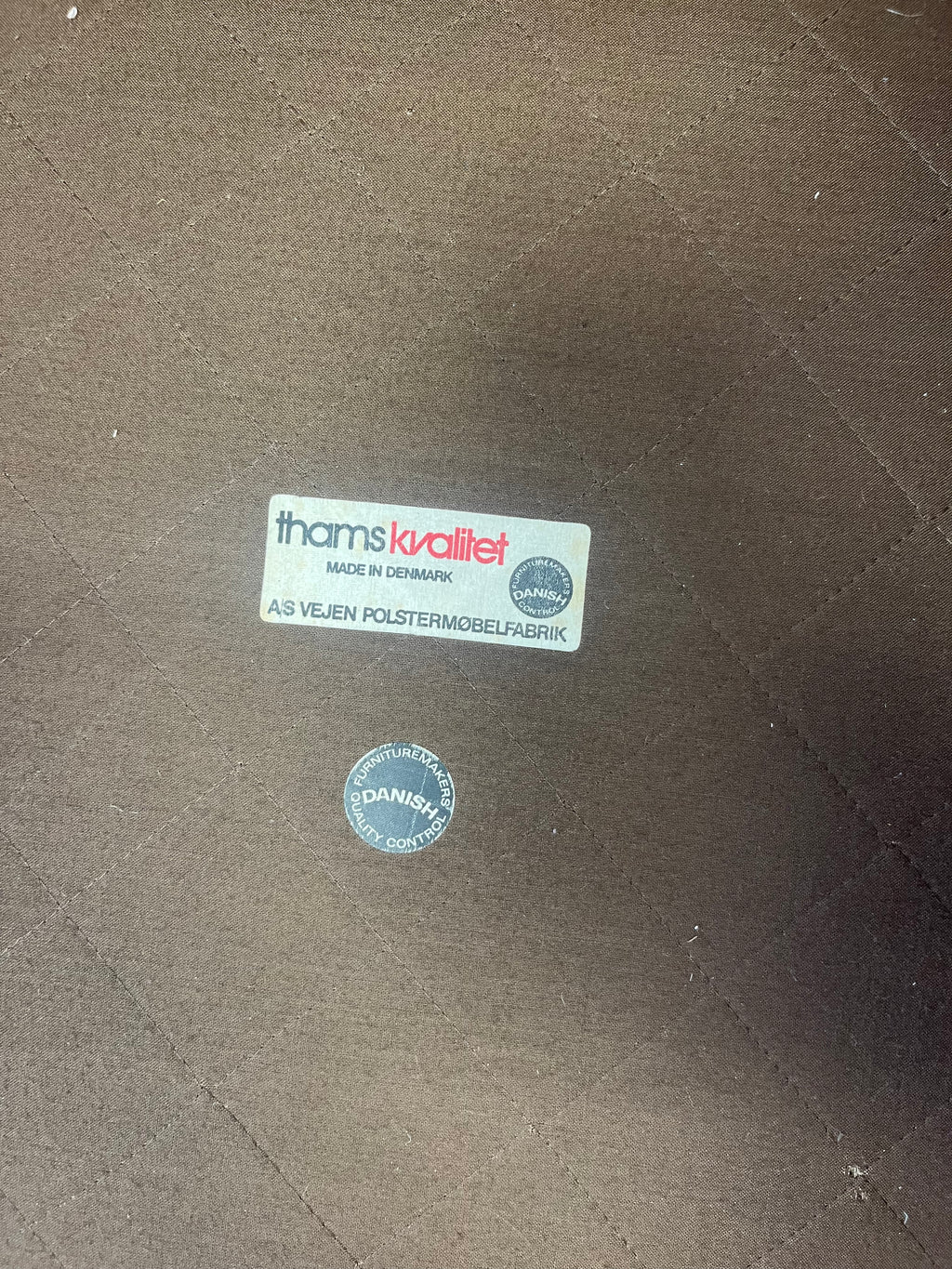 Banquette scandinave en teck massif et cuir 1970