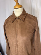 Veste marron col pointue